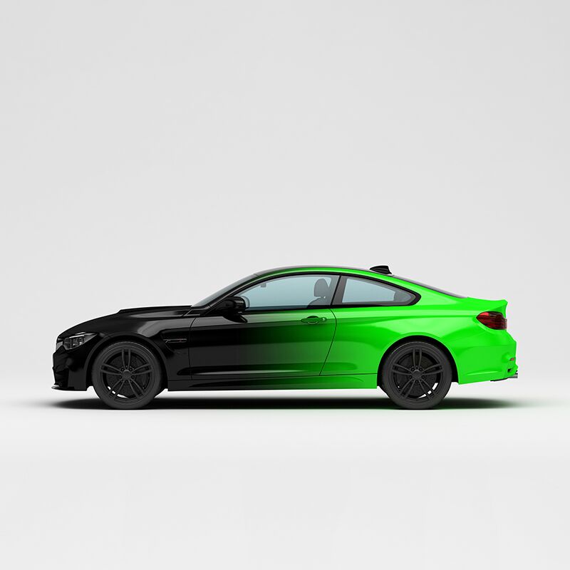 Vicrez Vinyl Car Wrap Film vzv10760 Black To Green